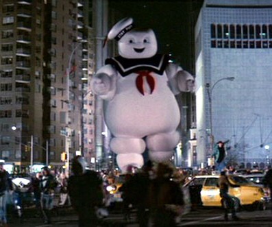 Stay-Puft marshmallow man, from Ghostbusters