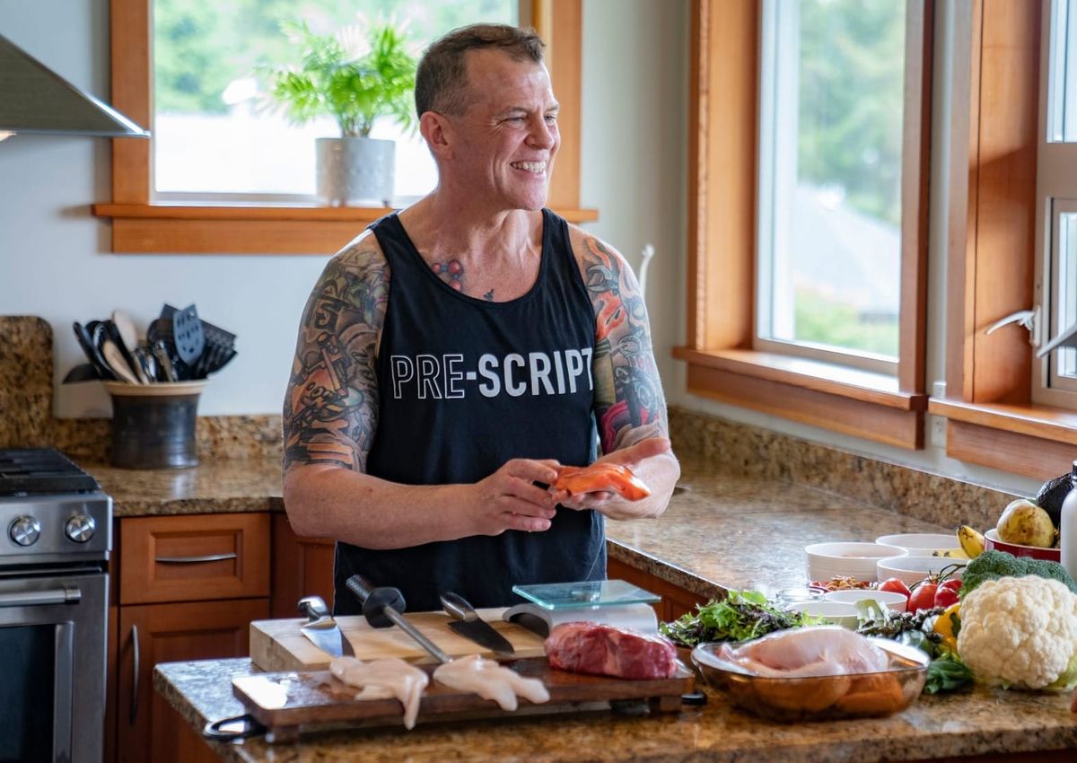 Dr. Dwayne Jackson cooking.