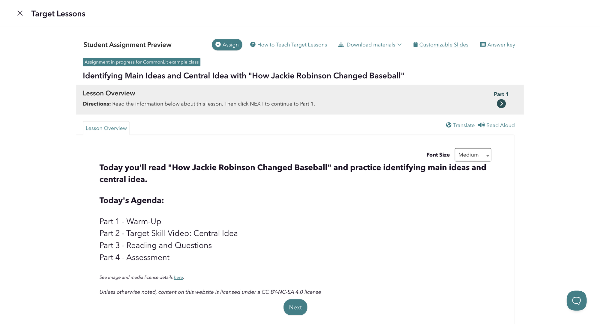 "How Jackie Robinson Changed Baseball" Target Lesson
