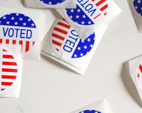 "I Voted" stickers