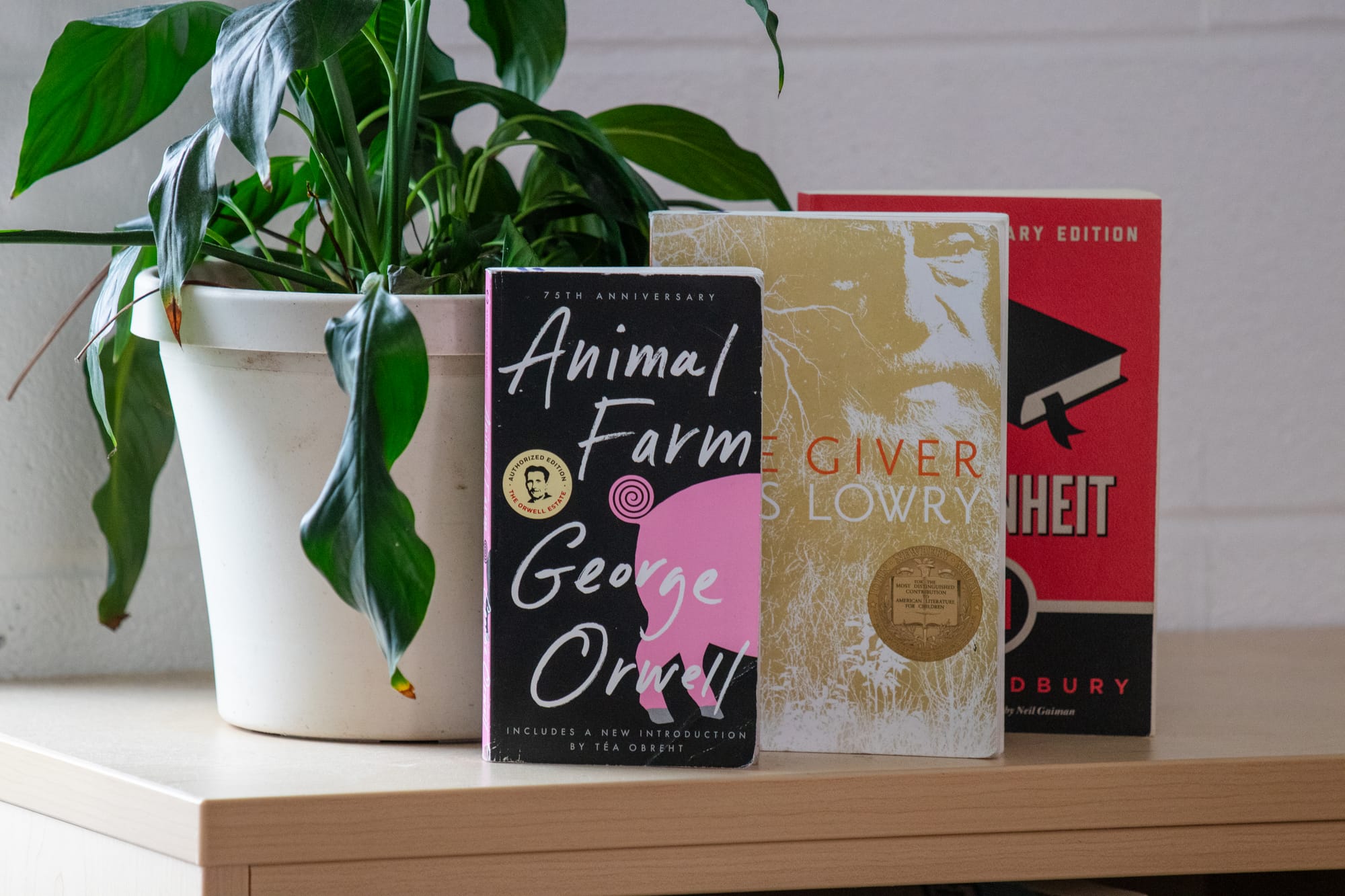 Select novels included in CommonLit 360, including Animal Farm, The Giver, and Fahrenheit 451