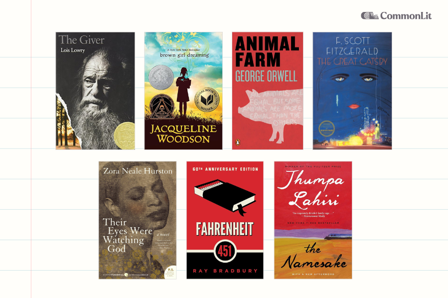 Select novels included in CommonLit 360.