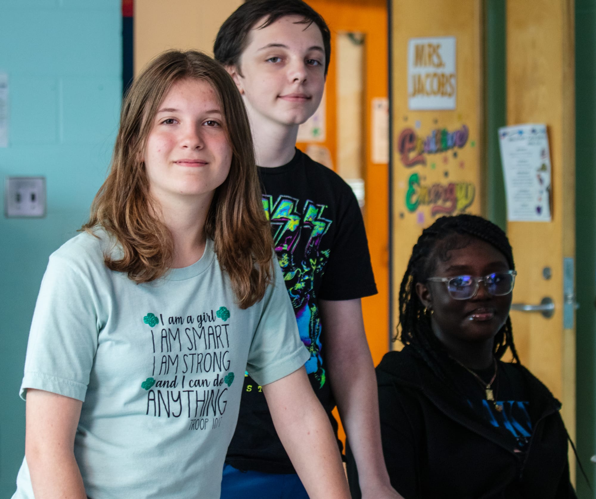 Middle school students in a CommonLit 360 classroom.
