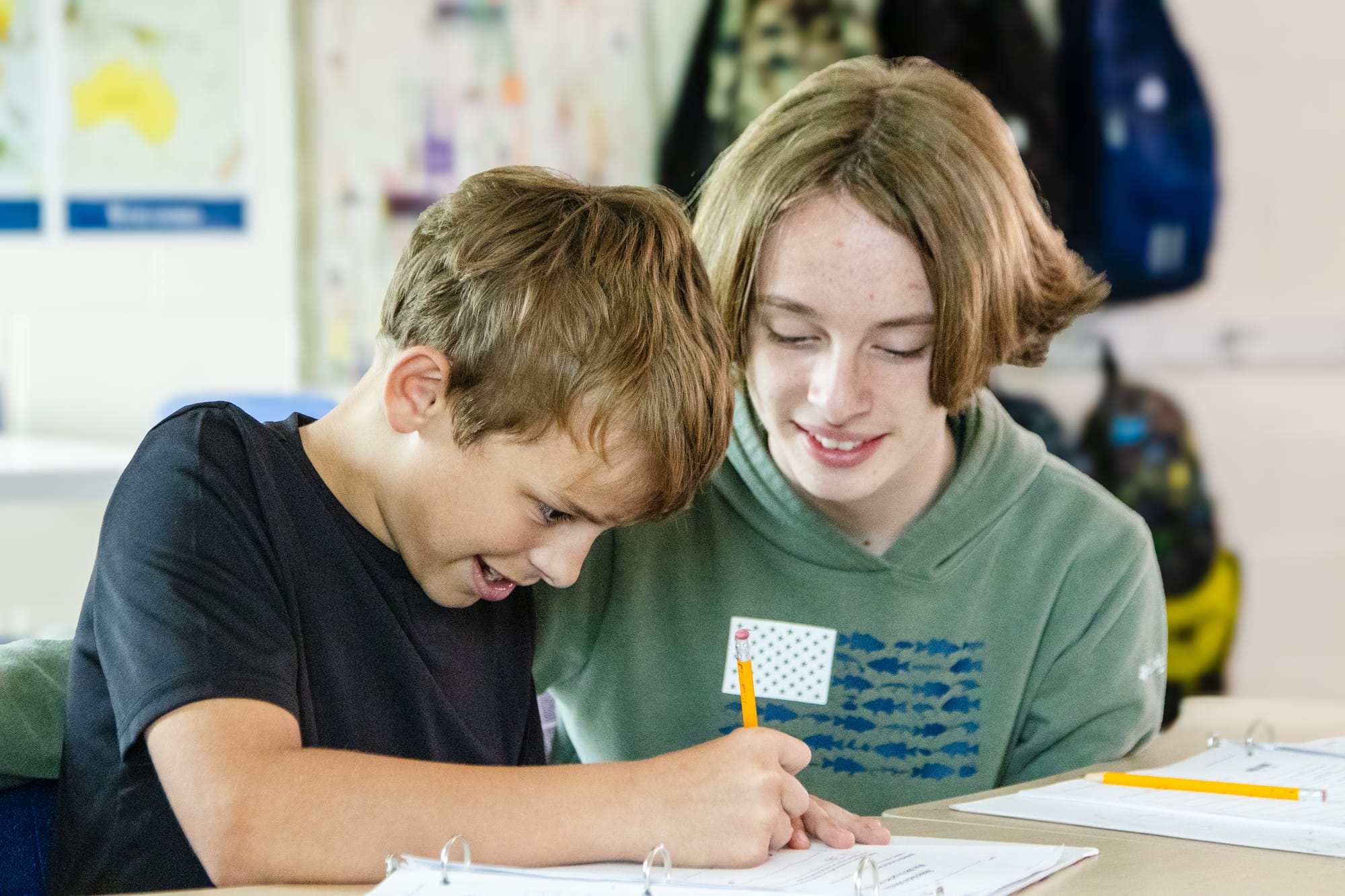 Middle school students in a CommonLit 360 classroom.