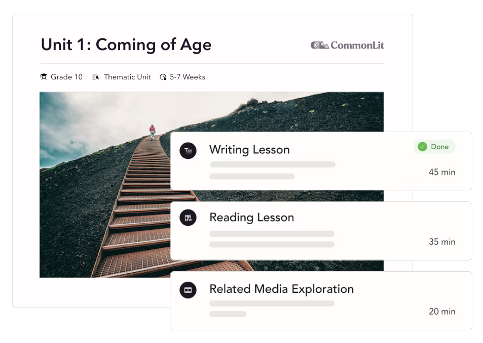 CommonLit 10th Grade Unit 1 Preview