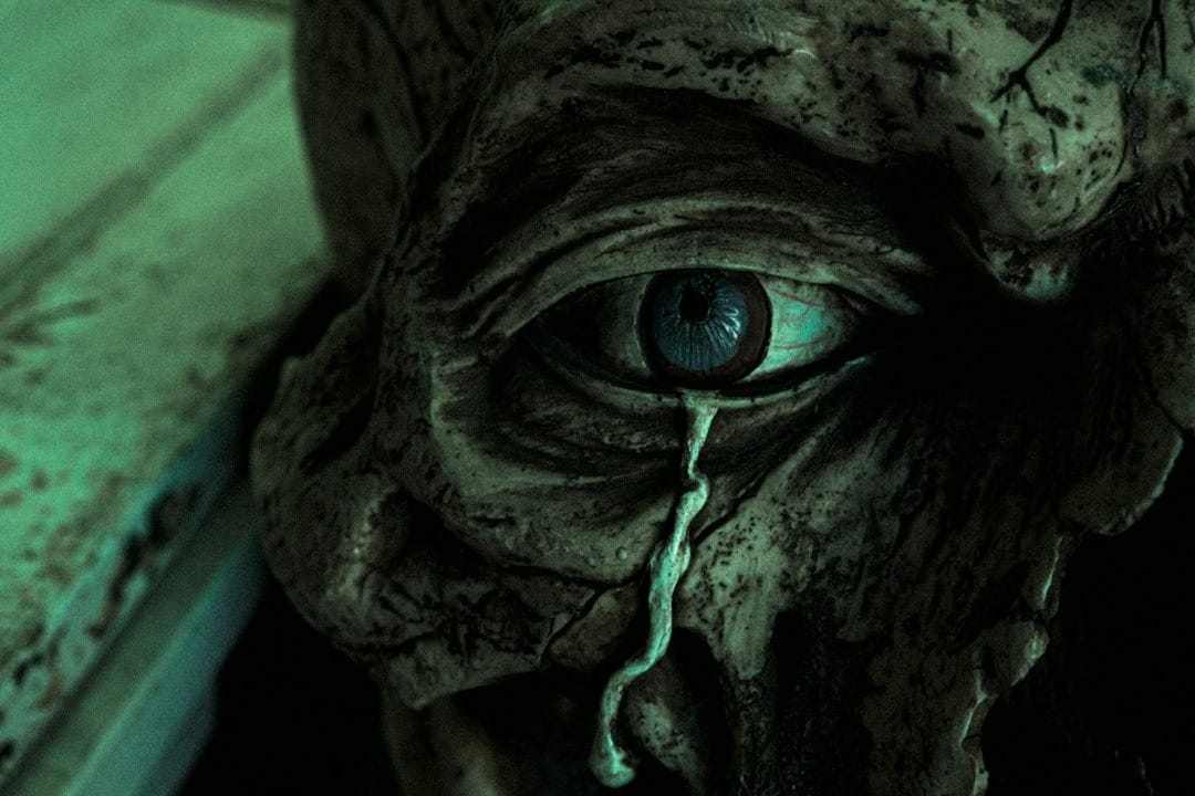 A close up of Frankenstein's monster's eye