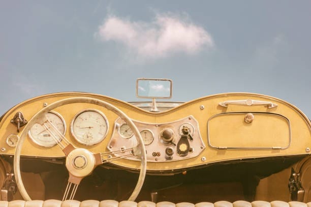 An old-fashioned car