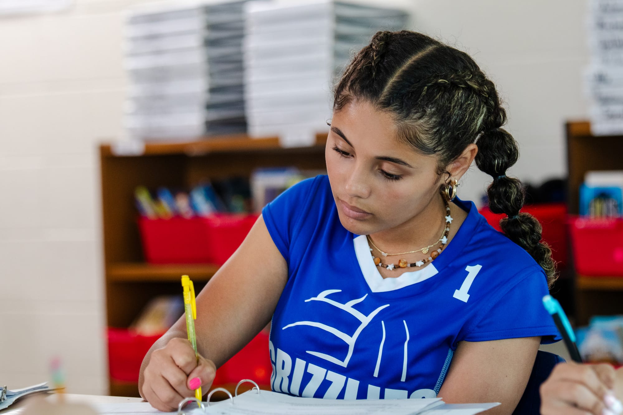 A student completing the CommonLit Free Reading Assessment