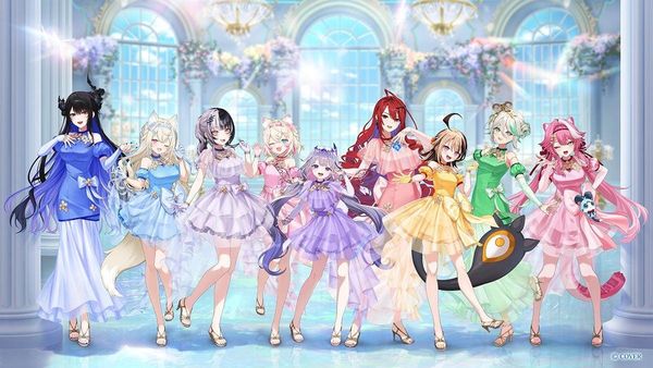 Official promotional visual for hololive Grand Reception, hololive's ninth-anniversary exhibition.
