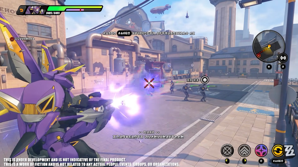 In-game footage of a mecha being used in Zenless Zone Zero Version 3.3.
