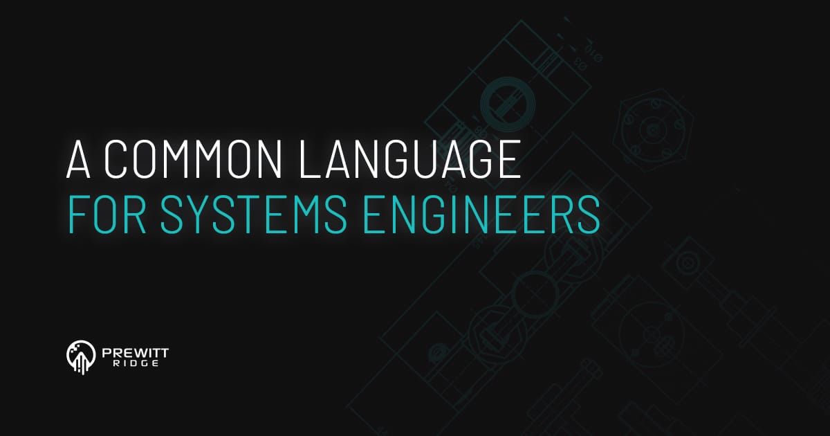 Text that says "A Common Language for Systems Engineers"