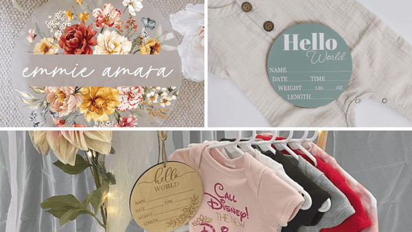 "Oh, Baby!" - Revealing the CUTEST Baby Name Announcement Signs That Will Spread the News!