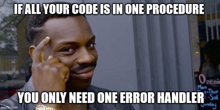 Signal vs. Noise: Error Handling