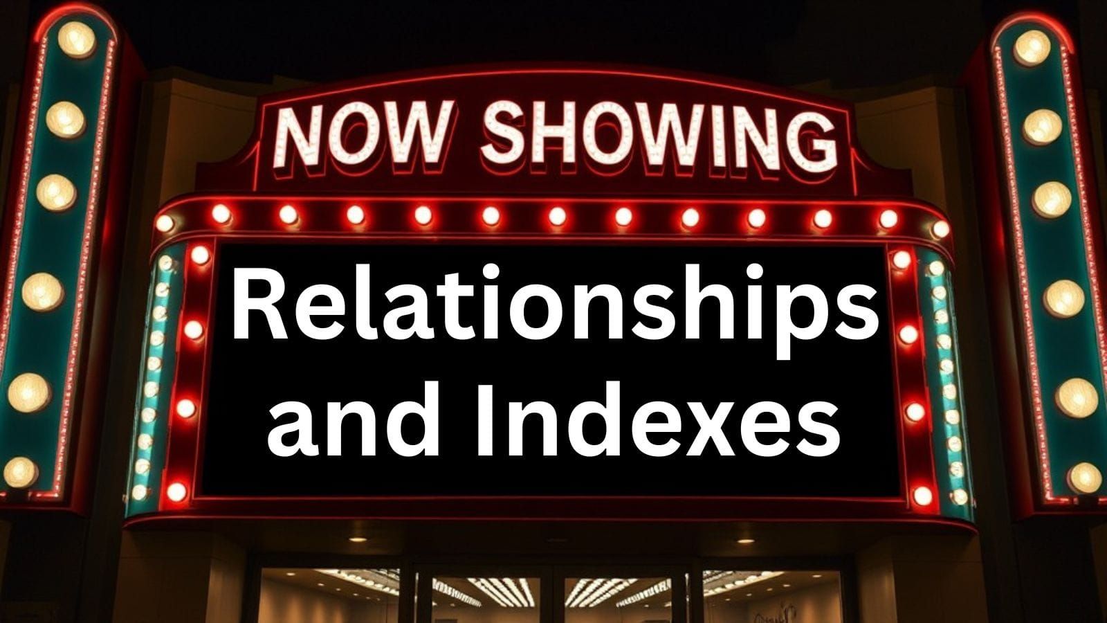 Relationships and Indexes with Crystal Long, Kent Gorrell, & Adrian Bell