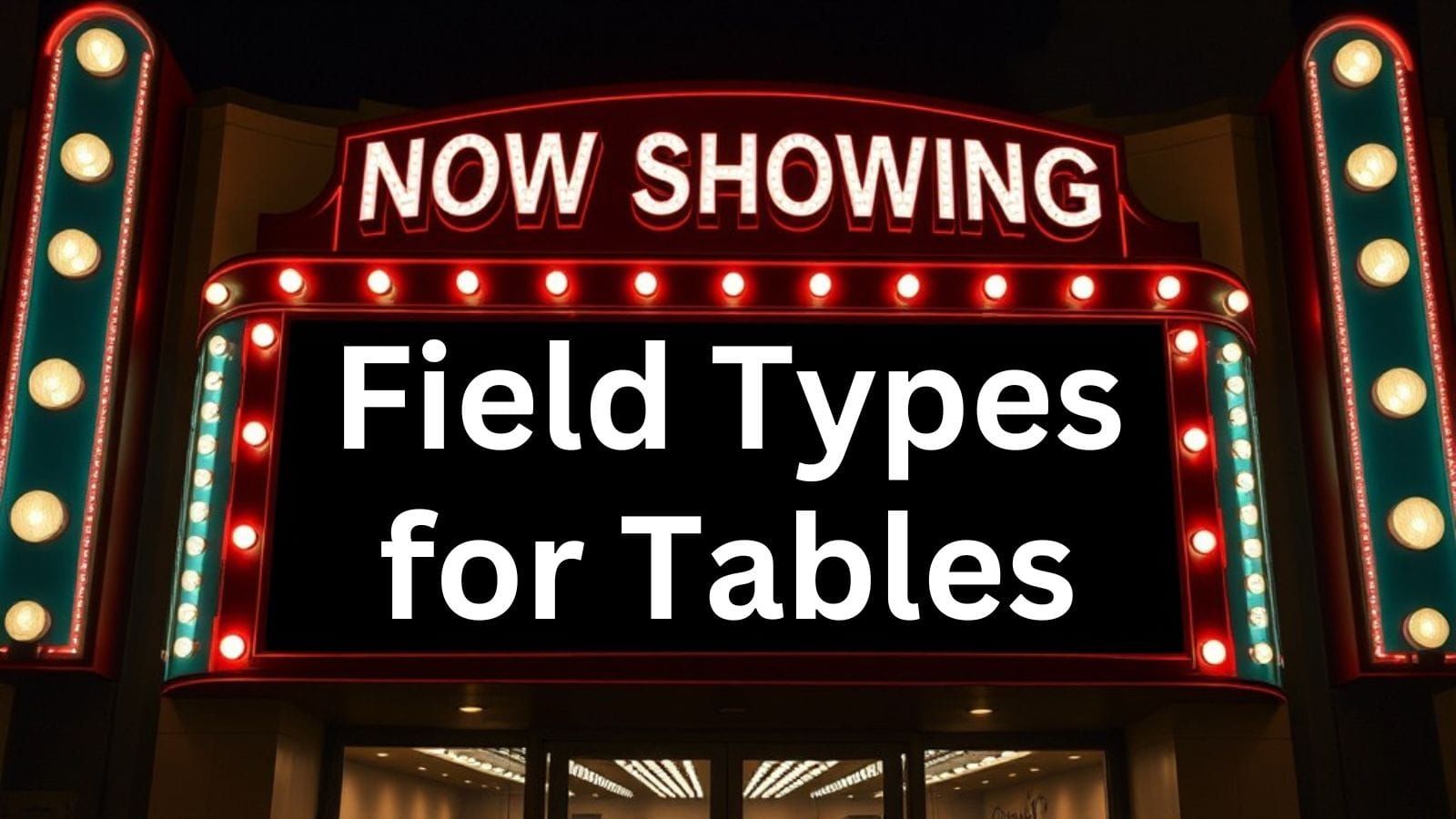 Table Field Types with Mark Edwards