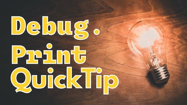 Preventing Line Break After Debug.Print Statement