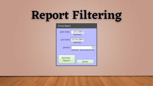 How to Filter Reports in Microsoft Access