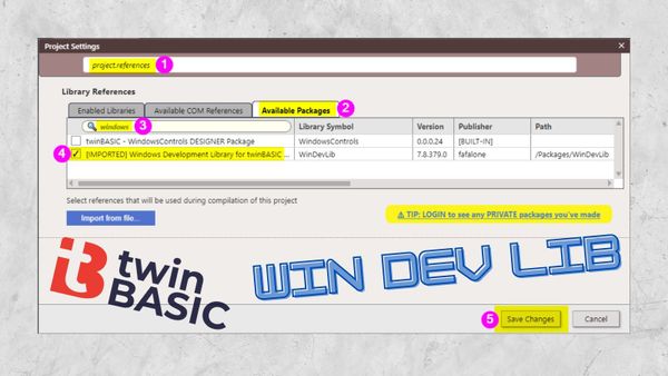 WinDevLib: A Better Way to Call Windows API Functions in twinBASIC