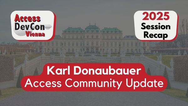 Access Community Update with Karl Donaubauer