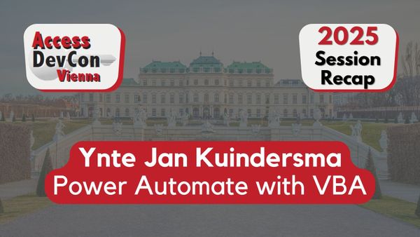Power Automate with VBA with Ynte Jan Kuindersma