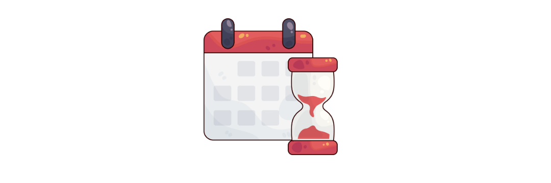 calendrier et sablier - VTP