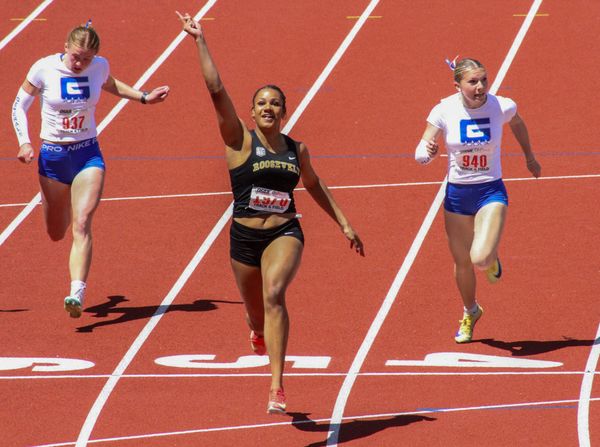Roosevelt track and field's Aster Jones cements legacy with third 100 title, second win in the 200