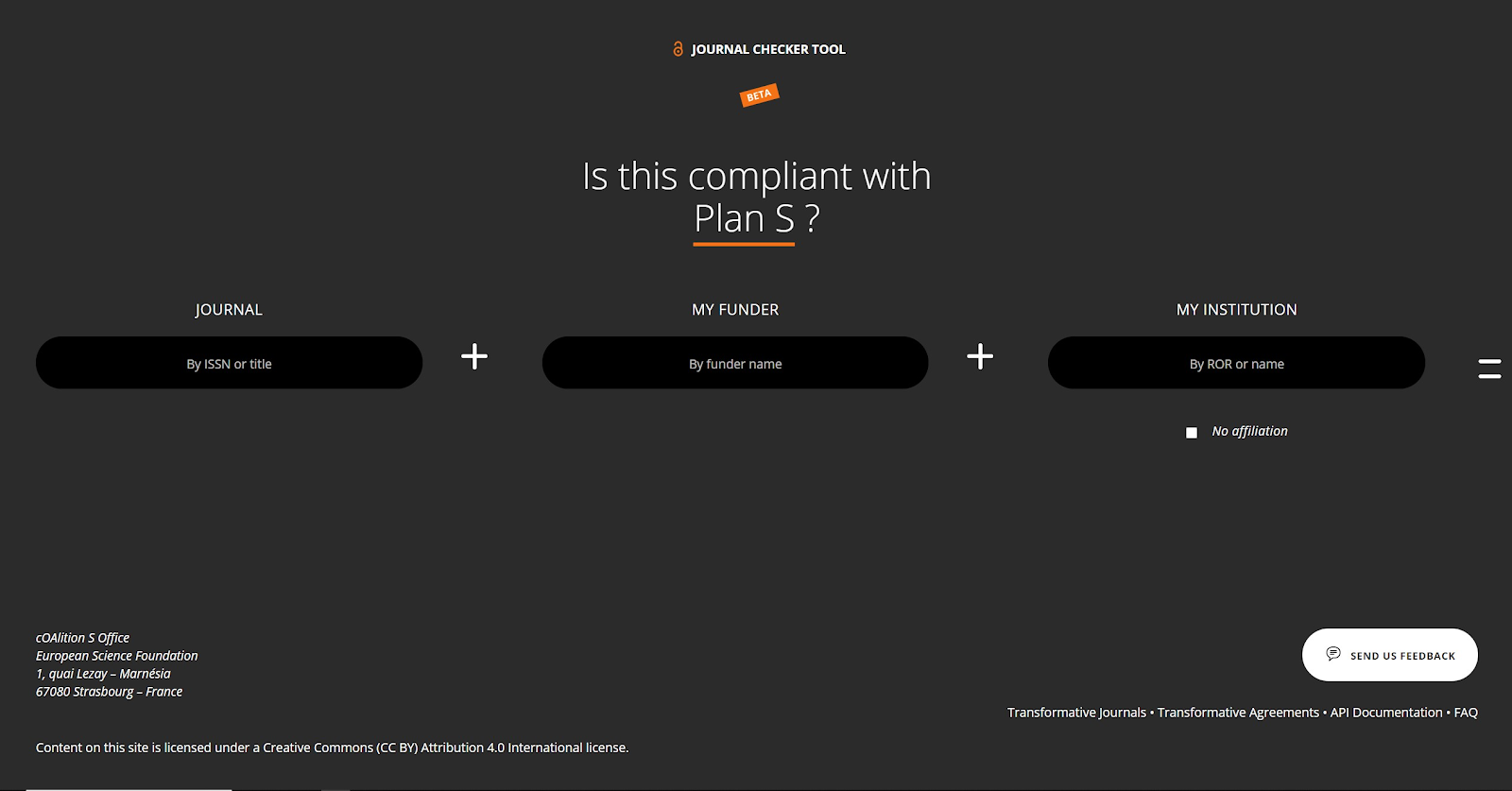 Plan S releases Journalcheckertool.org beta backed by our data.