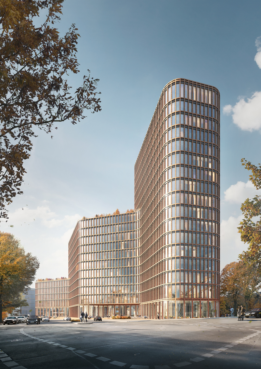 Visualisierung "Hochhaus am Nordhafen"