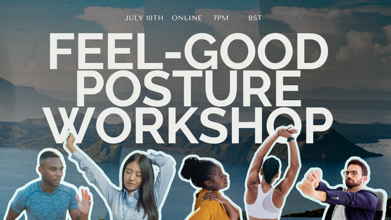 Feel-Good Posture Workshop thumbnail, scenic mountain background