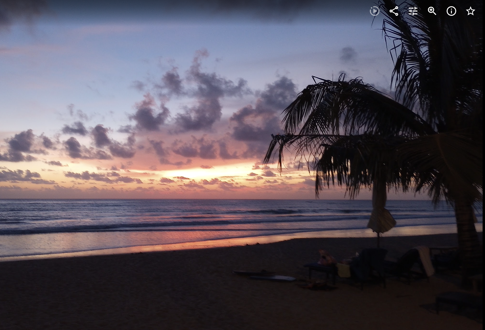 Sunset over the Andaman Sea, Khao Lak, Thailand.