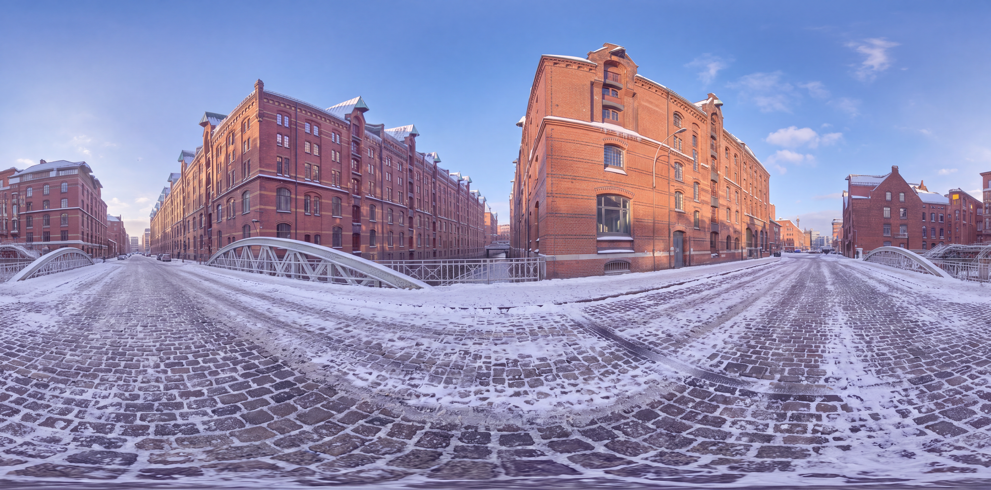 360° HDR Dome generated from the winter backplate