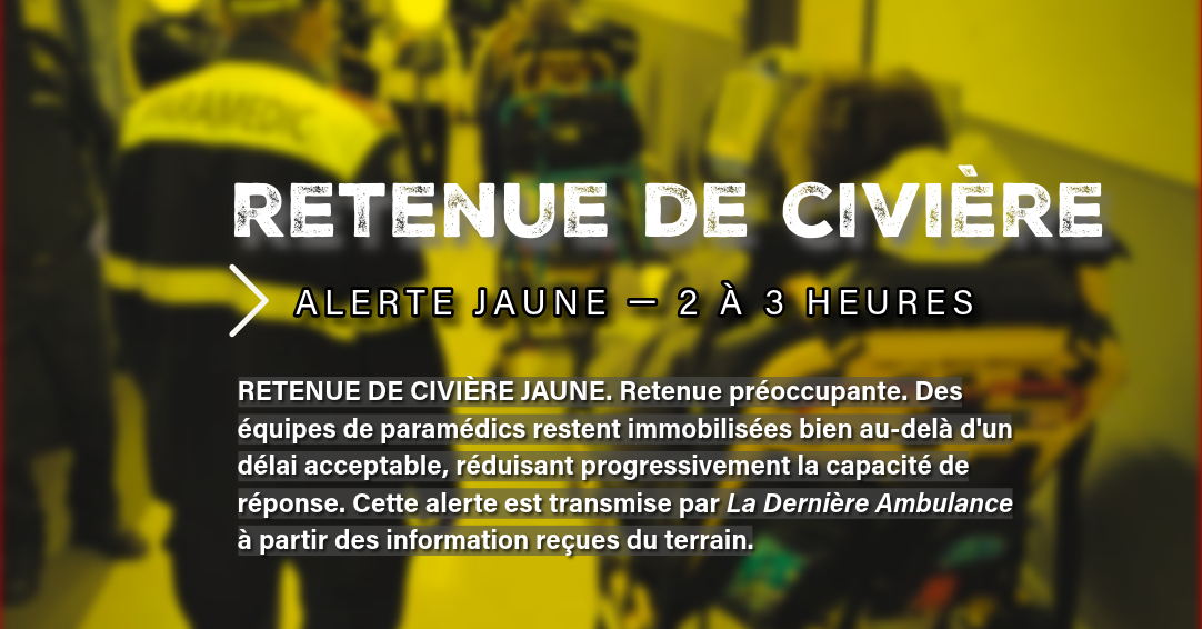 Solution? | Et si on libérait les ambulances?