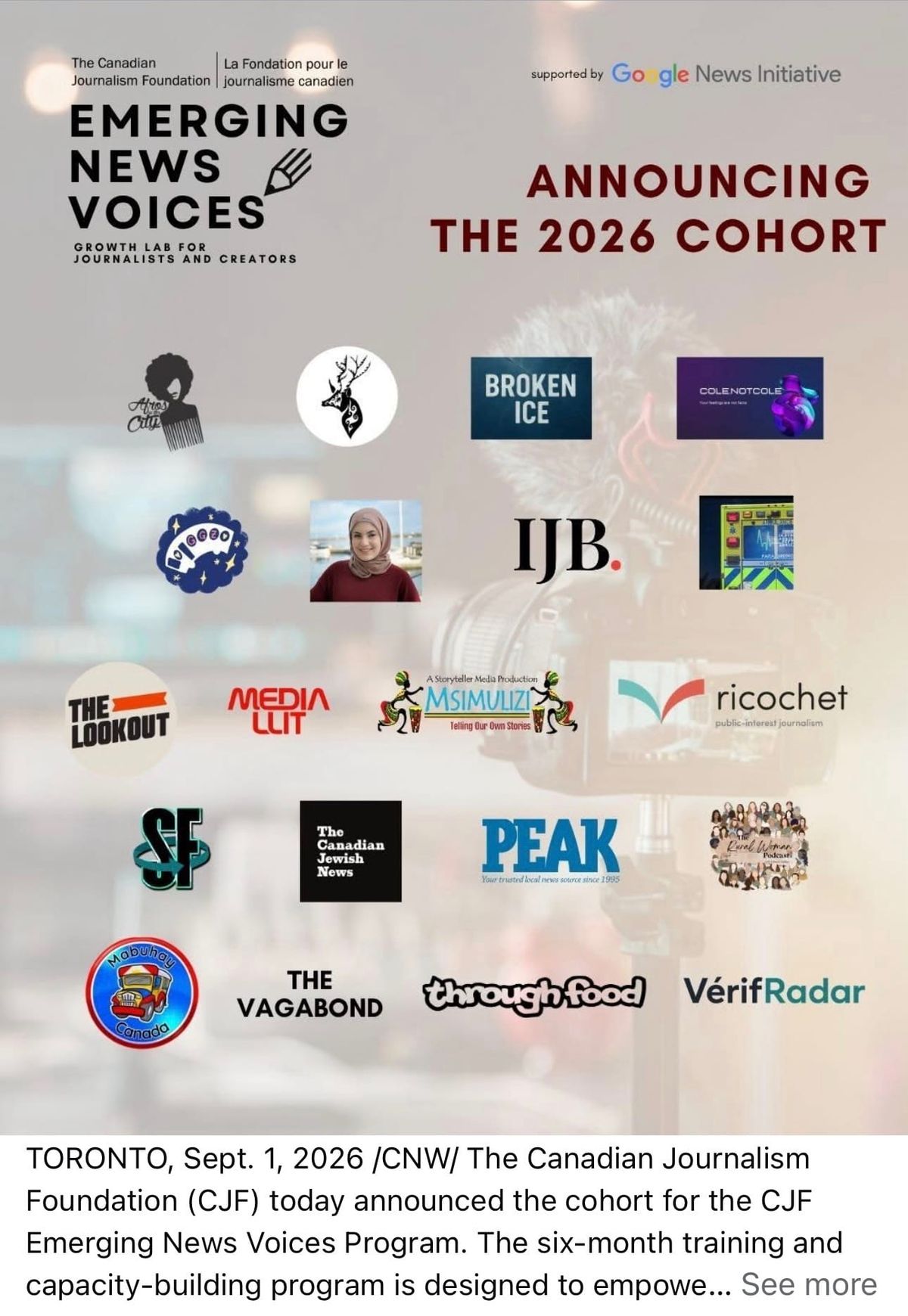 La Dernière Ambulance sélectionnée pour le programme Emerging News Voices de la FJC
