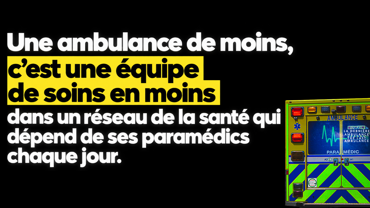 Une ambulance de moins : pourquoi ça nous concerne tous