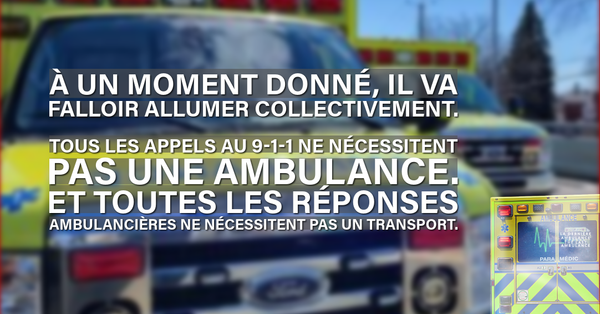 Réimaginer le système de soins préhospitaliers d’urgence (SPU)