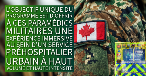 Des paramédics militaires déployés sur les ambulances d’Urgences-santé