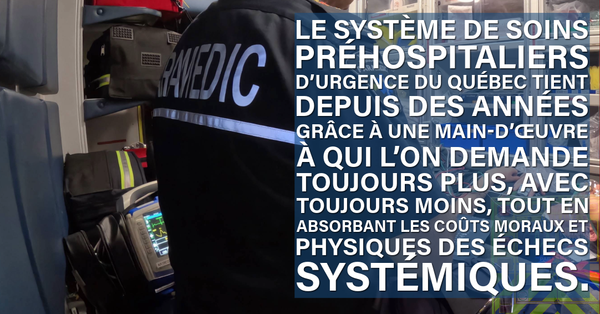 Le sacrifice des paramédics