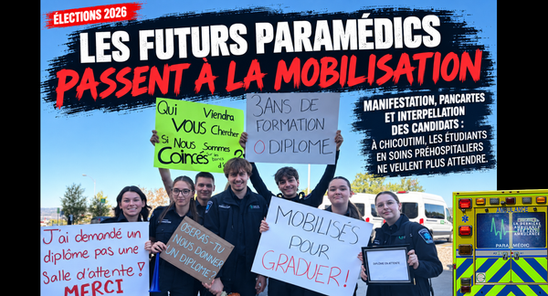 Les futurs paramédics passent à la mobilisation