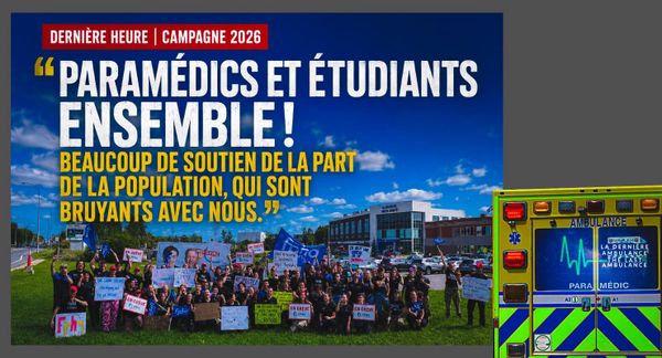 Campagne 2026 | Les paramédics se font entendre à Gatineau