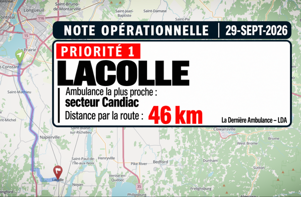 NOTE OPÉRATIONNELLE | Lacolle