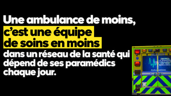 Une ambulance de moins : pourquoi ça nous concerne tous