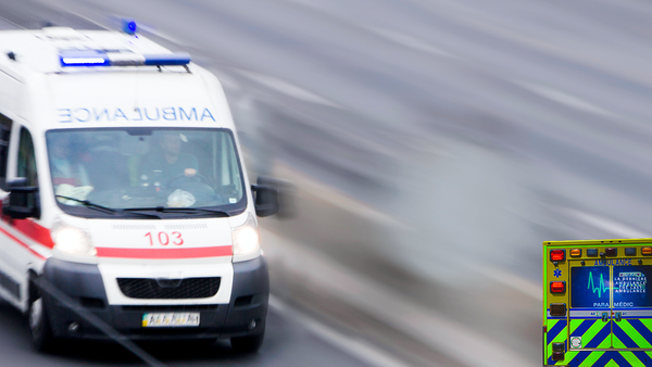 Ambulance crew injured in Russian missile attack on Kyiv