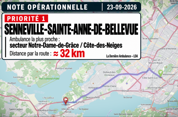 NOTE OPÉRATIONNELLE | Senneville–Sainte-Anne-de-Bellevue