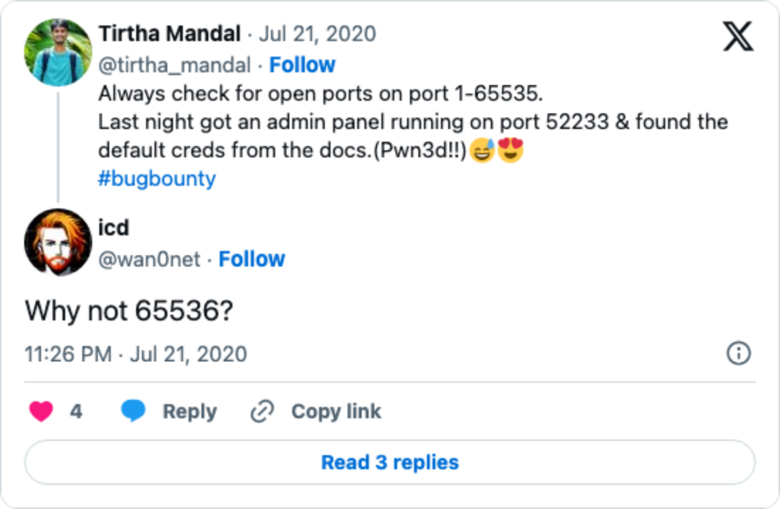icd reply: Why not 65536?