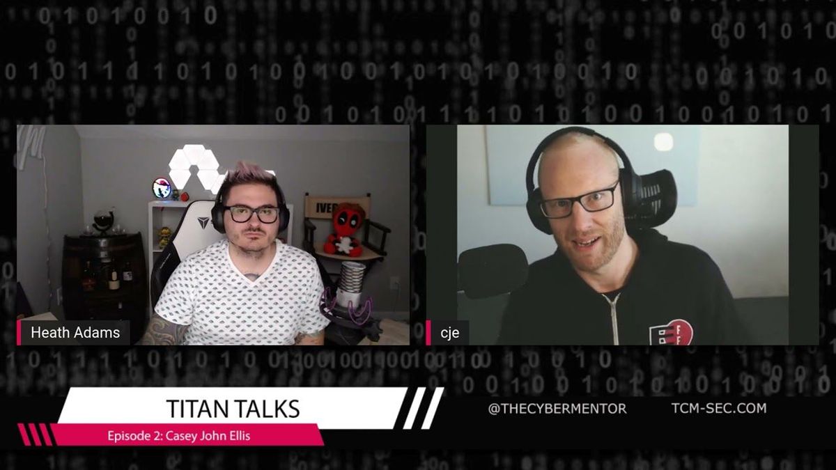 Titan Talks — Ep 2 — Casey John Ellis with @thecybermentor