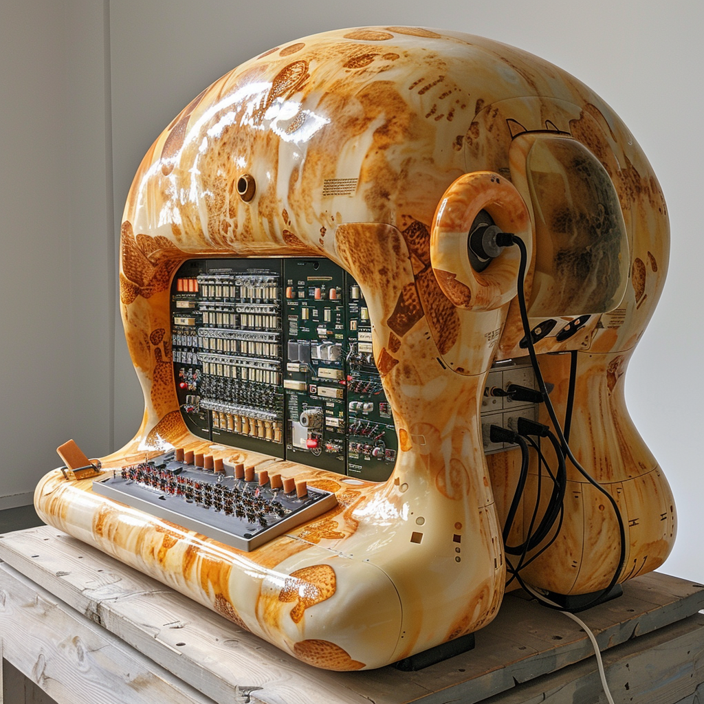 Slime Mold Computer and the Language Machine