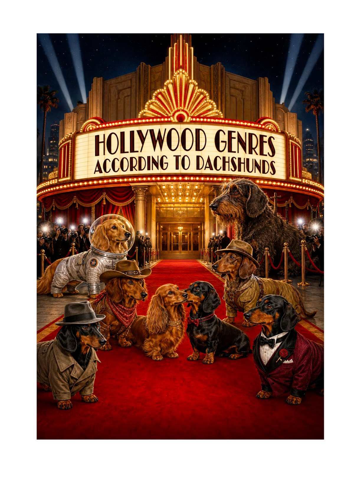 Hollywood Genres According to Dachshunds
