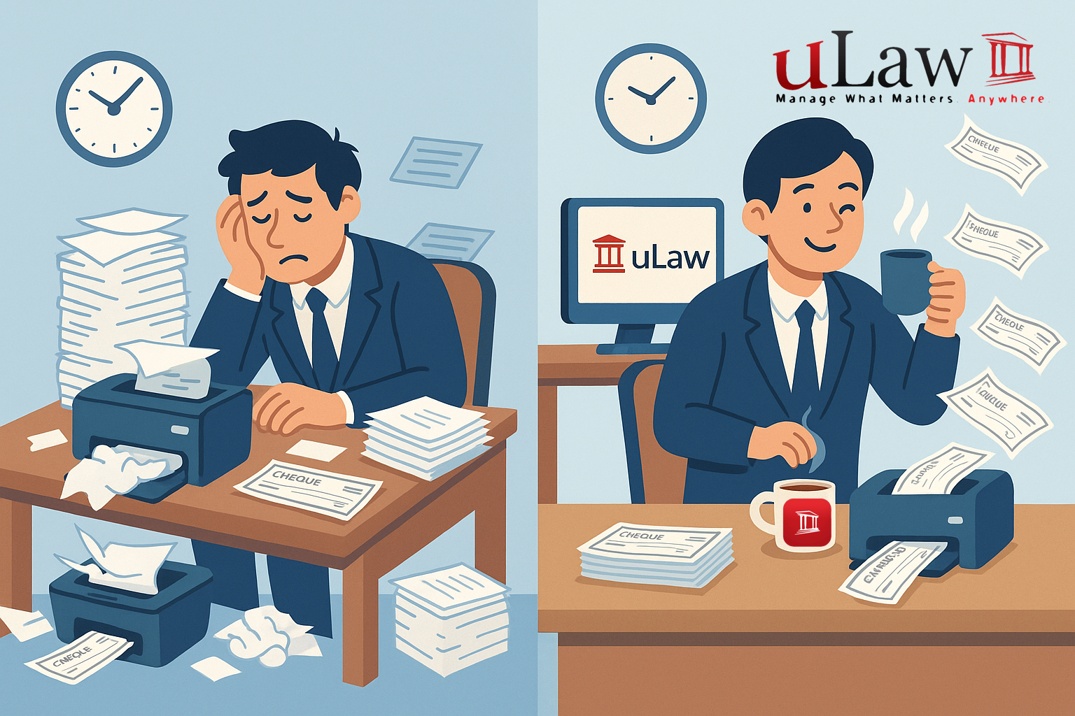 Cheque Printing Made Effortless: How uLaw Simplifies Financial Workflows for Legal Professionals