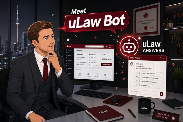 Introducing uLaw Bot: Your New AI-Powered Guide Inside uLawPractice