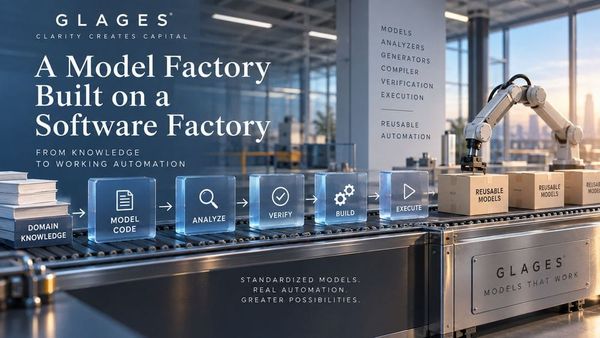 Glages: A Model Factory Built on a Software Factory
